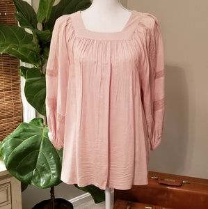 Blush Gathered Top